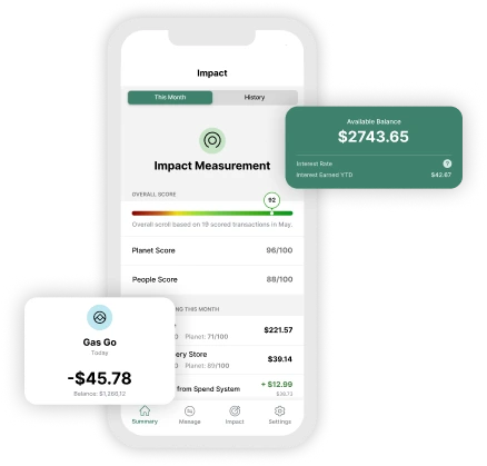 Aspiration mobile app screen