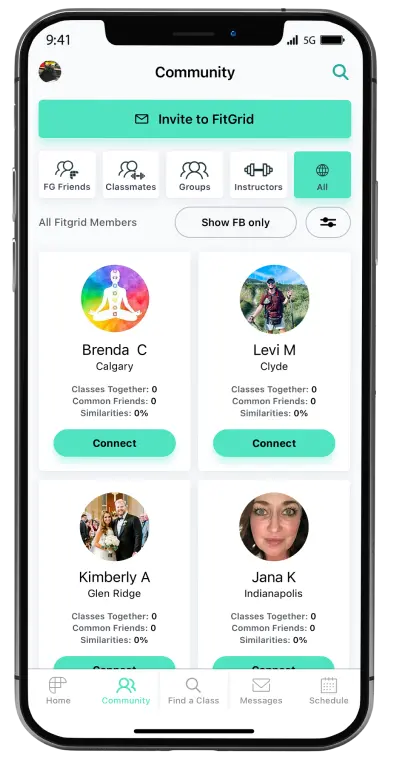 Fitgrid mobile app activity