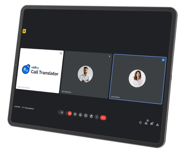 Vidby solution call translator bot